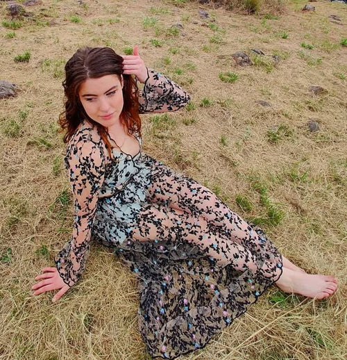 Enchanted Embroidered 4-Piece Gown