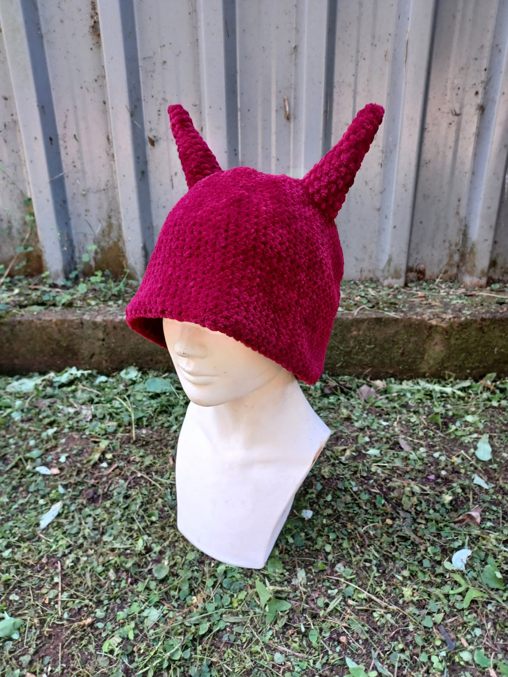 Red Devils Crochet Hat