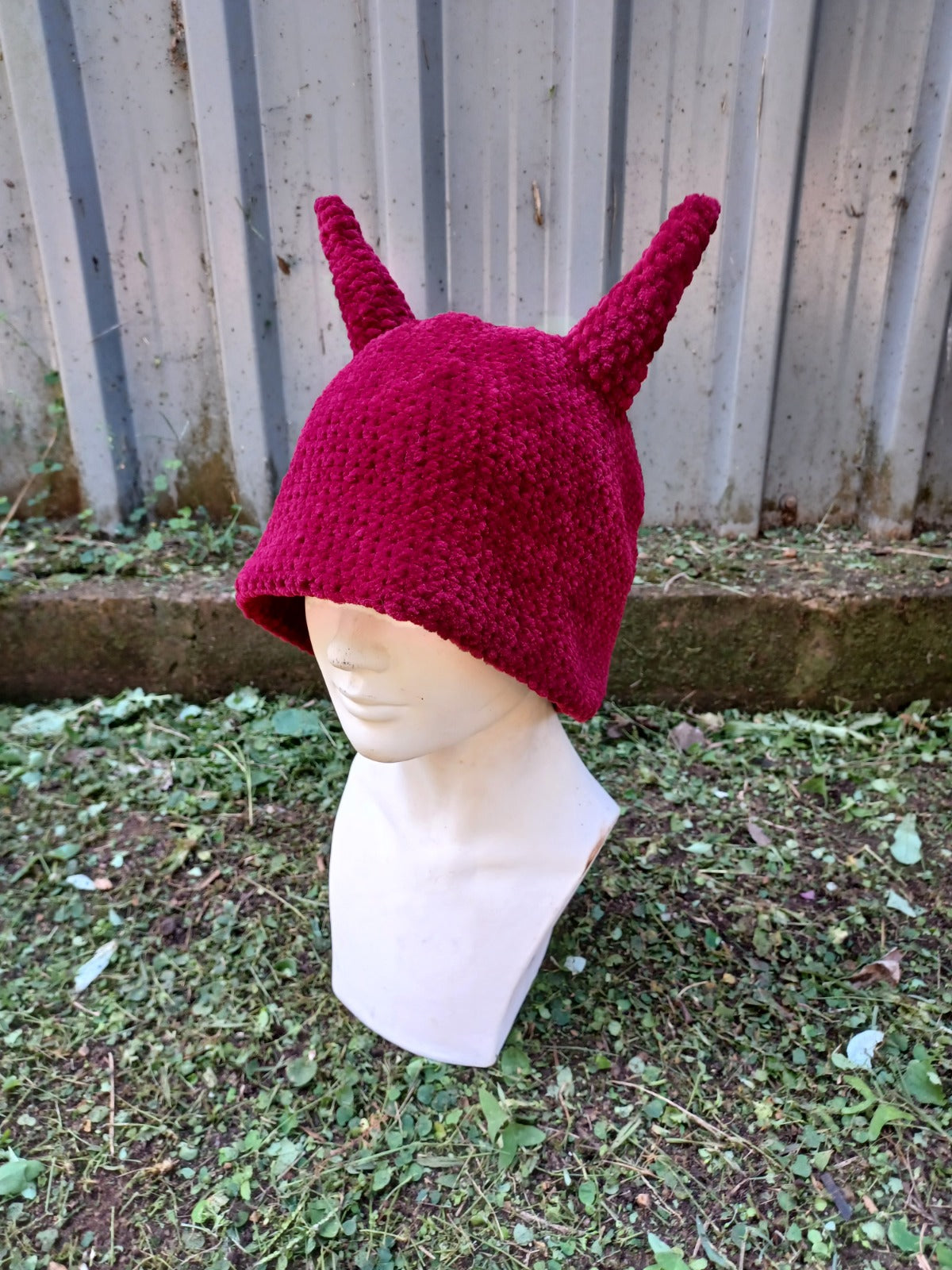 Red Devils Crochet Hat