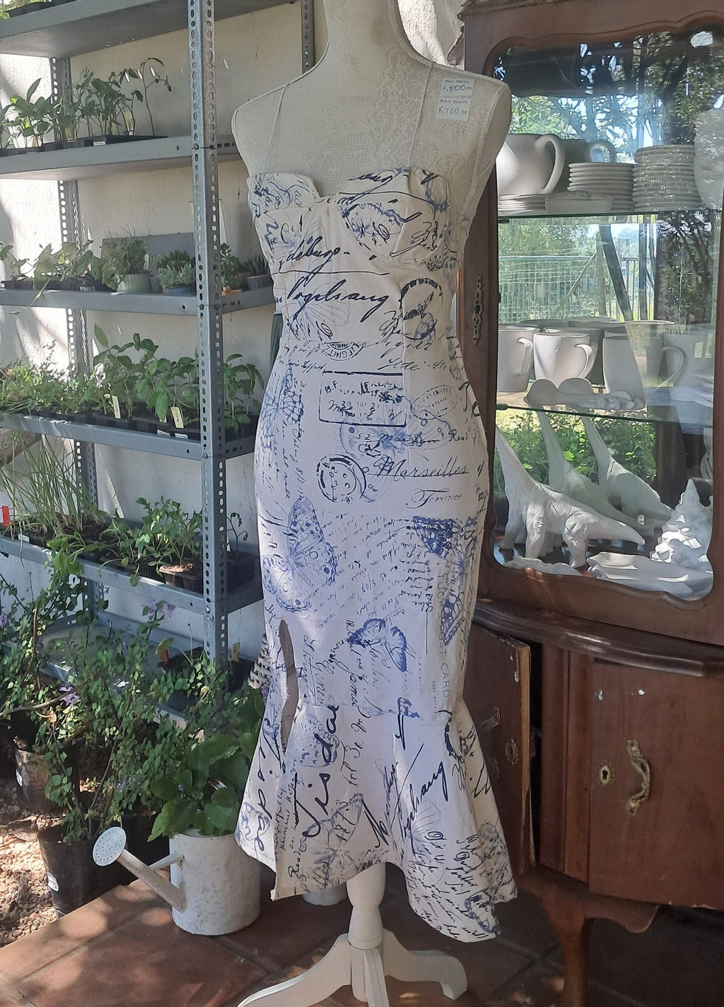 Letter Of Intent Denim Corset Dress