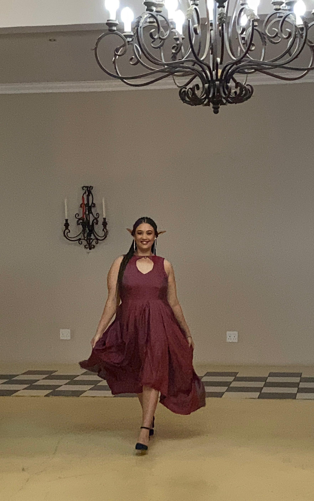 Red Window Dress