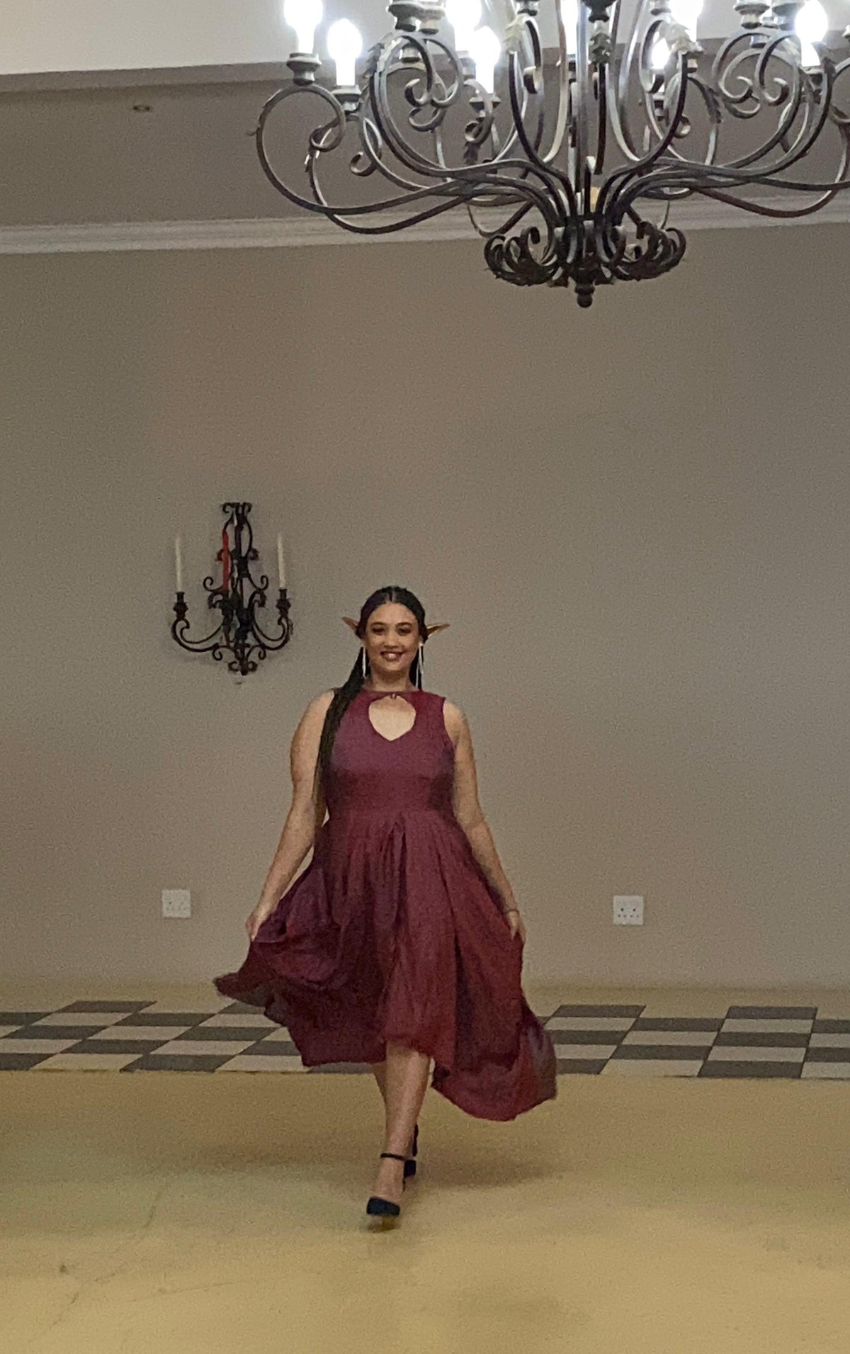 Red Window Dress