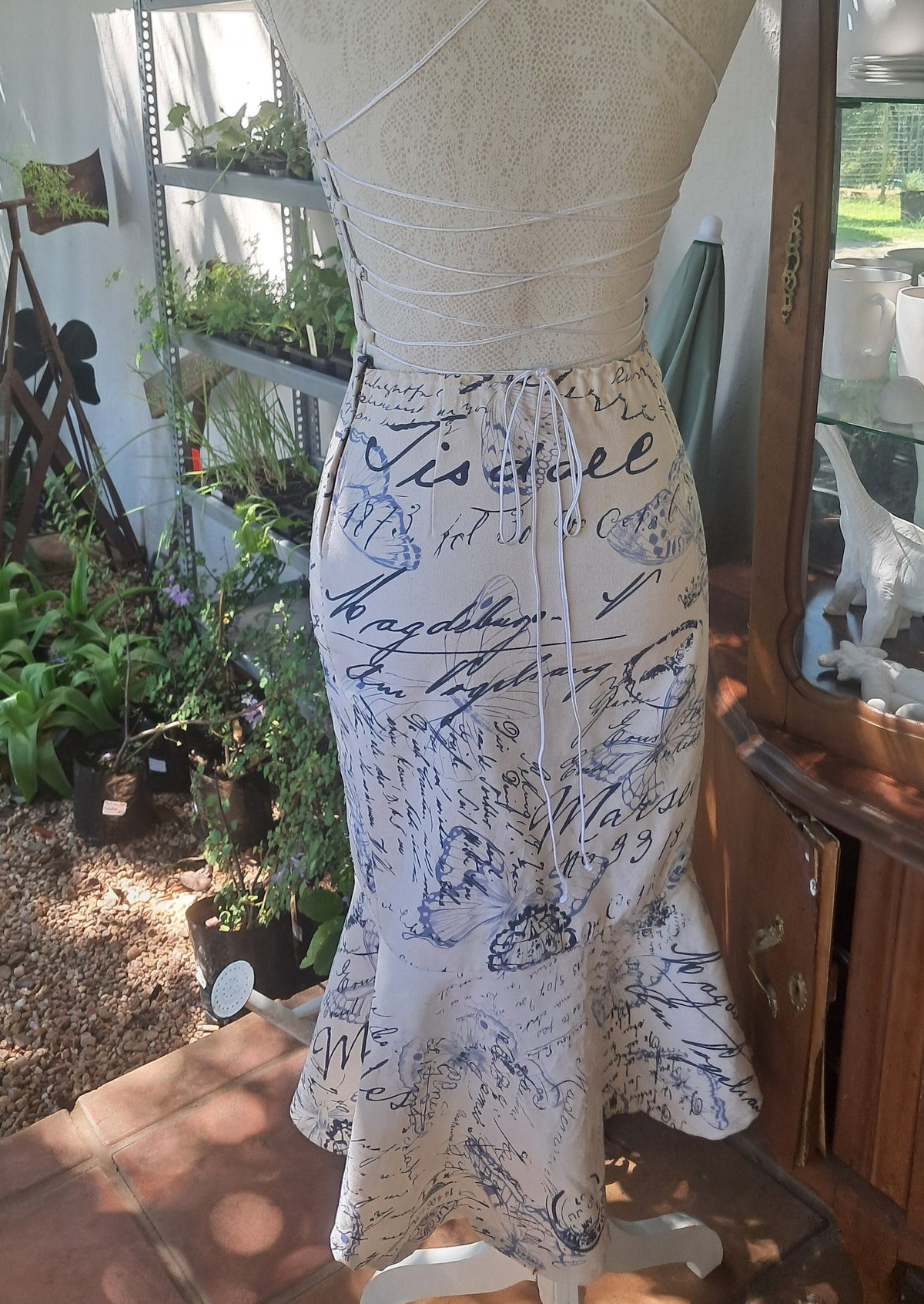 Letter Of Intent Denim Corset Dress